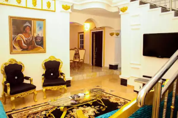 Checkout The Interior View Of The Mansion Comedian I Go Dye Bought For His Mum (Photos)